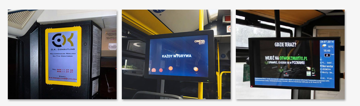 Monitory Reklamowe do Autobusów