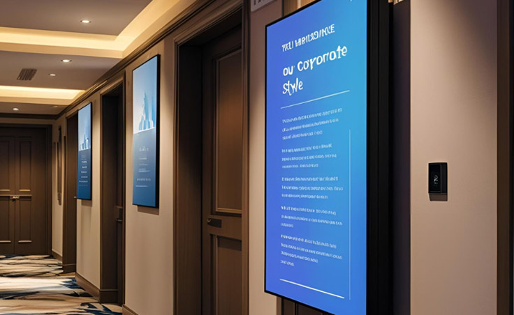 monitory informacyjne dla hotelu