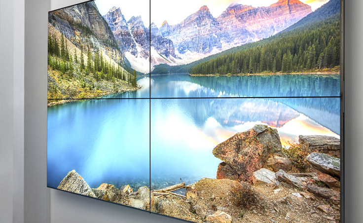 video wall lobby